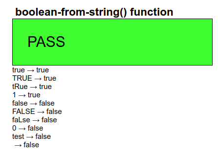 Example pass output