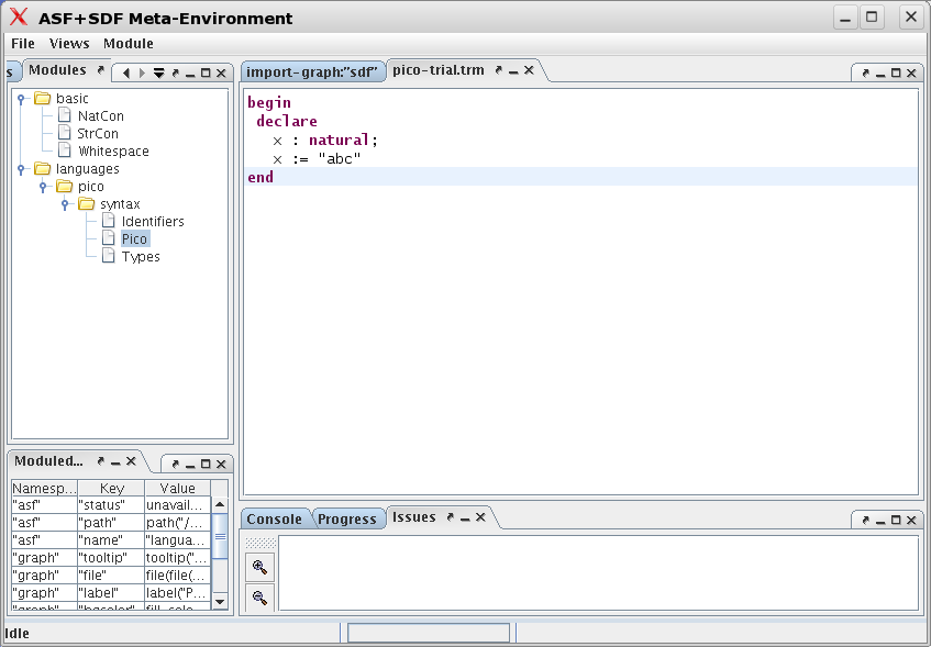 First program after saving it.