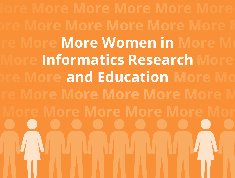 Front cover of booklet More Women in
	  Informatics Research and Education