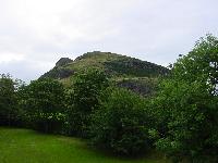 Arthur's seat — looming over the campus and Edinburgh