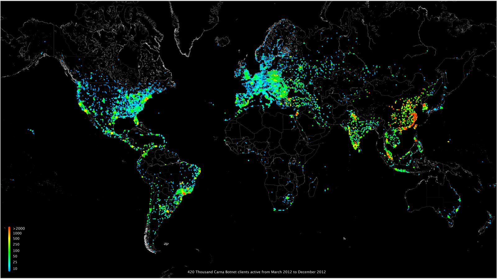 Botnet map