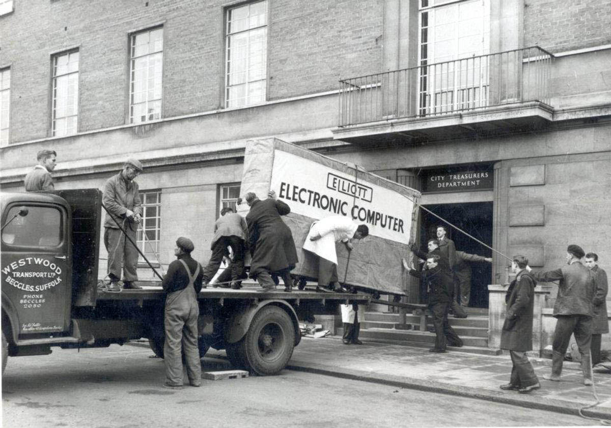 Installation of first public computer in 1957