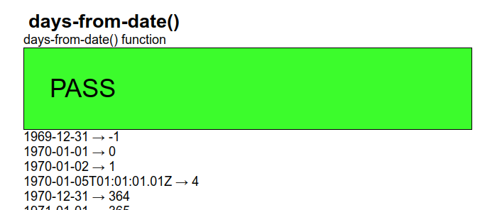 Example successful output