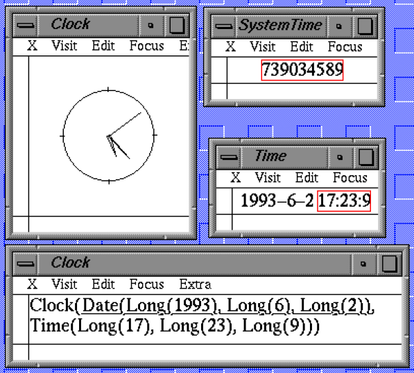 A screen dump of Views running in 1993