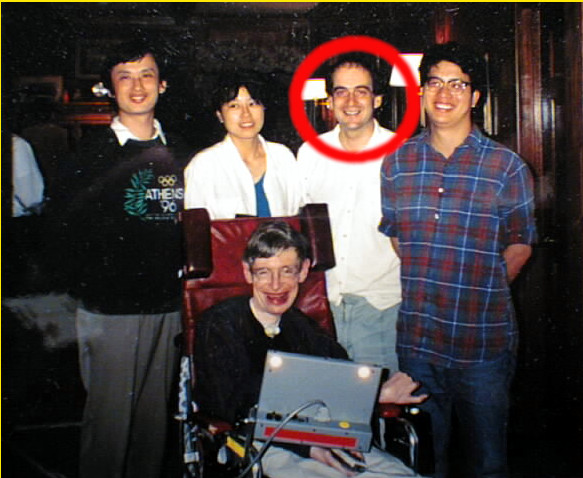 Christopher Pope with Hawking