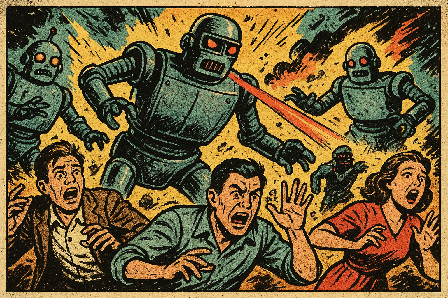 The robots attack!