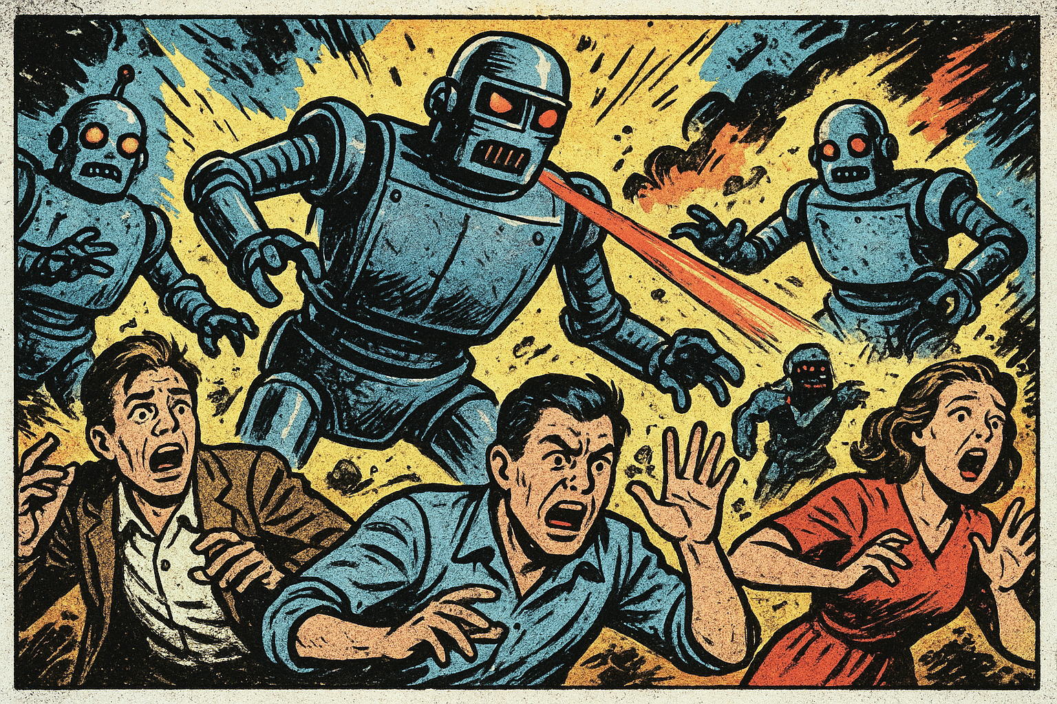 The robots attack!