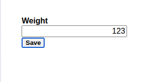 The Form after input