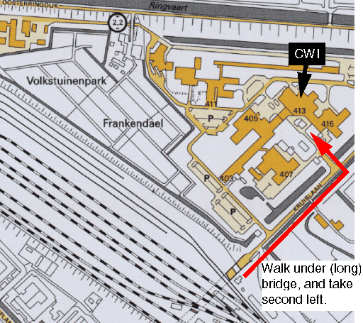 How to walk from the tram stop